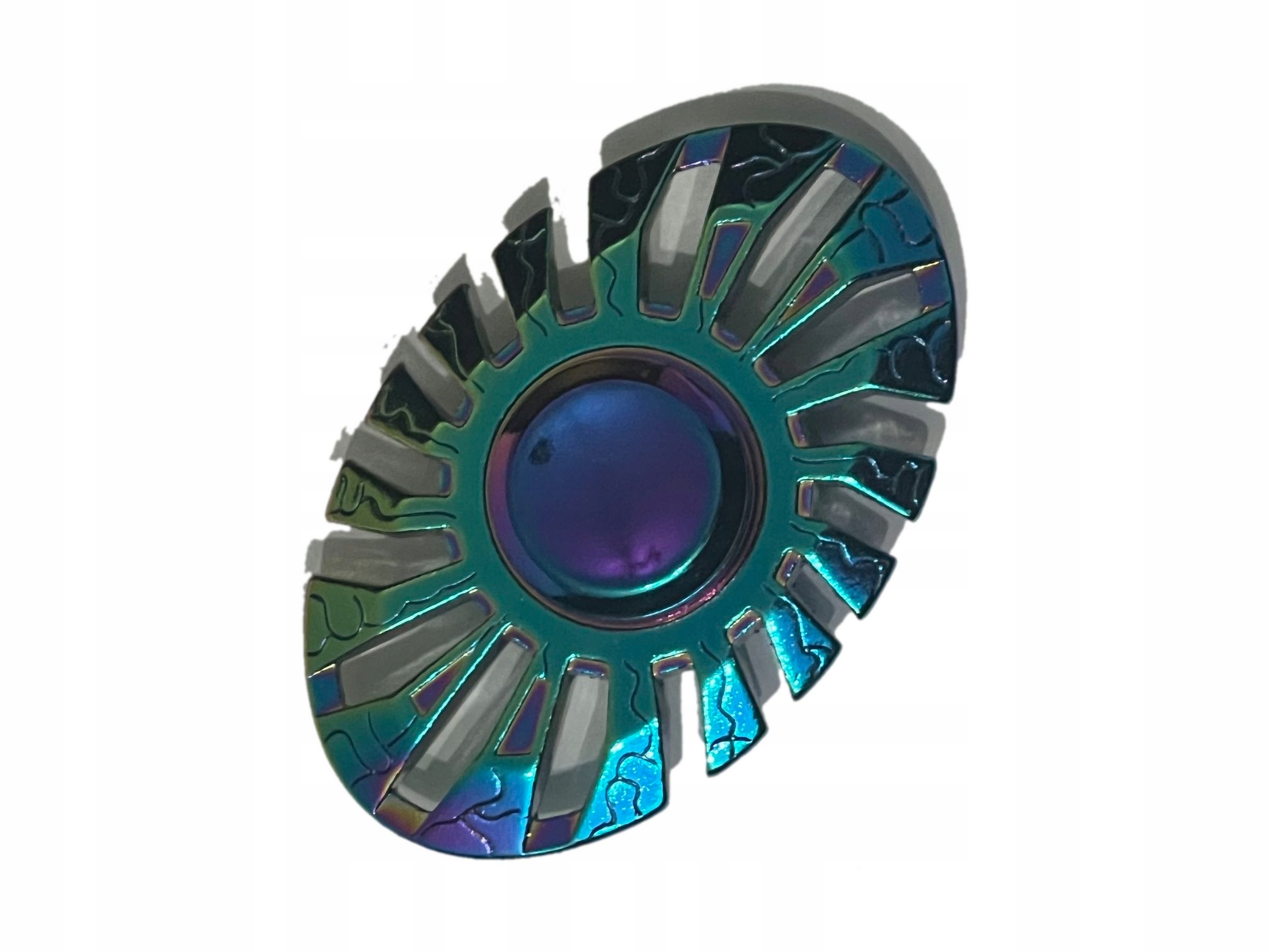 HAND FIDGET SPINNER TĘCZOWY METALOWY CRAB POLSKA !