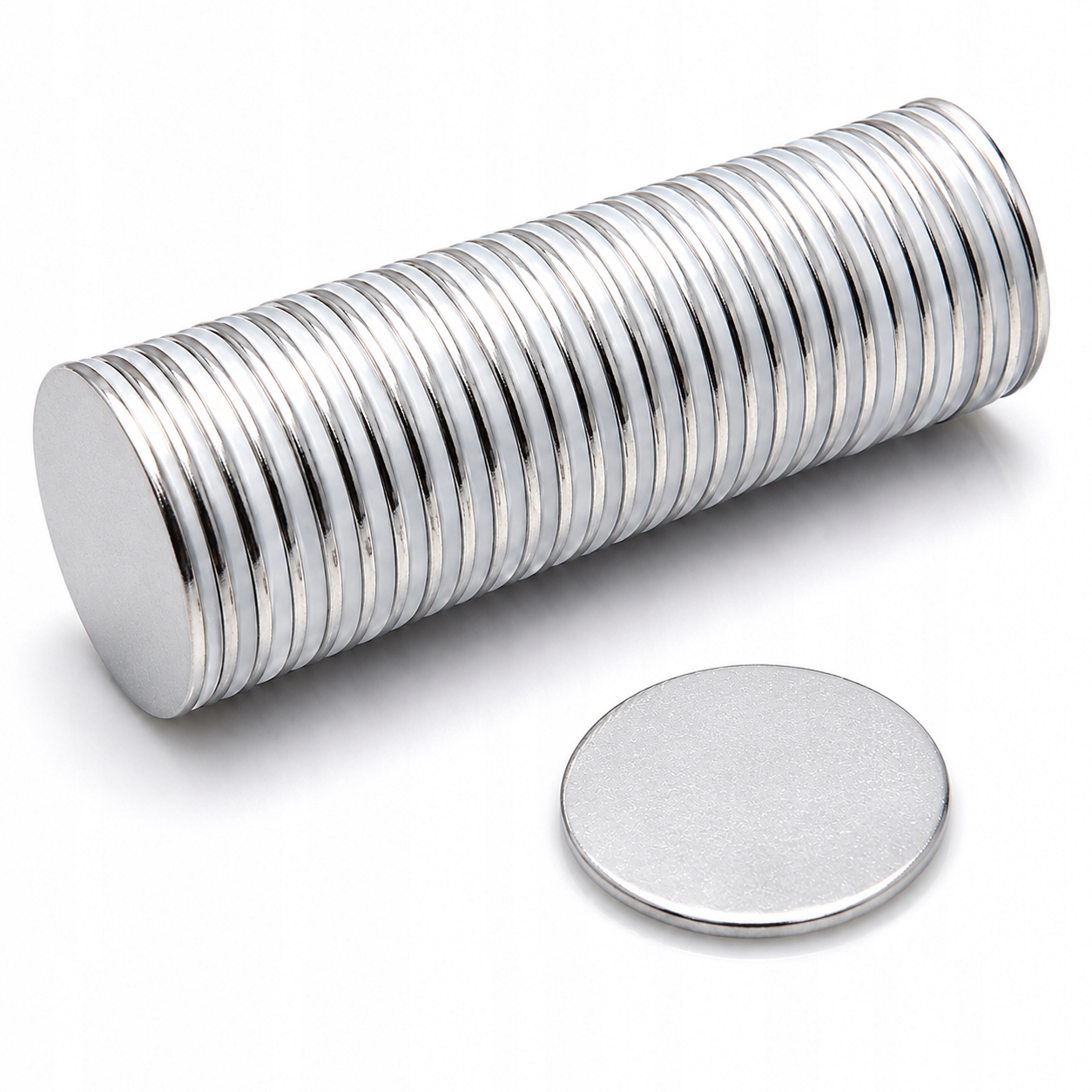 Magnet neodymový 20x1 kotouč kulatý silný magnet N38 100 kusů