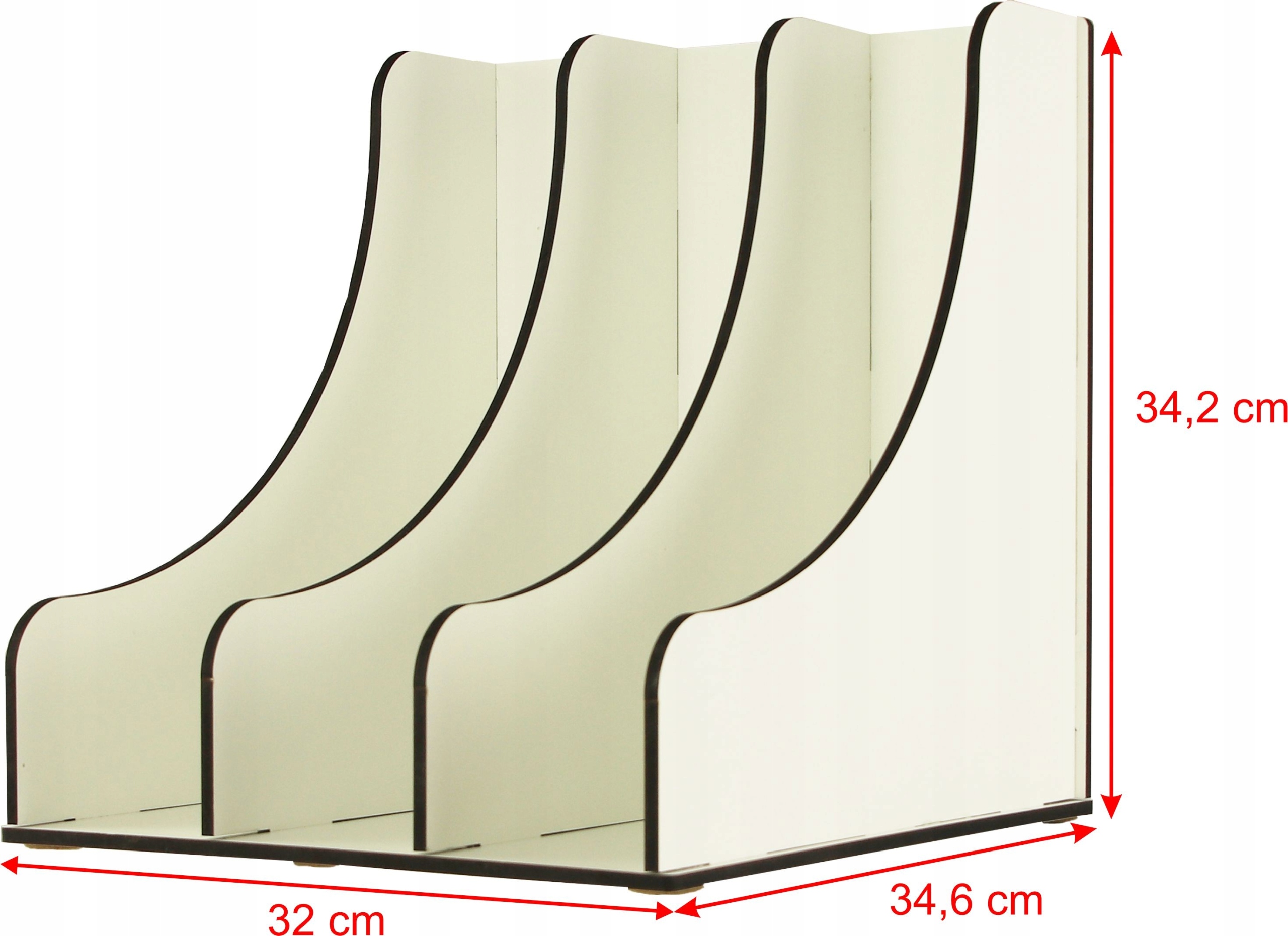 STOJAK NA PŁYTY WINYLOWE ORGANIZER WINYLE 32 CM Marka Inna