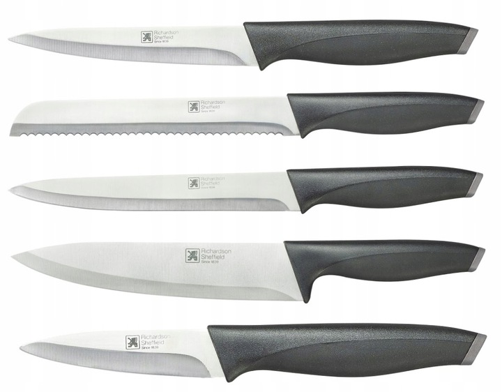 AMEFA RICHARDSON ZESTAW 5 NOŻE KUCHENNE ADVANTEGE W BLOKU OSTRZAŁKA GRATIS Linia Advantage