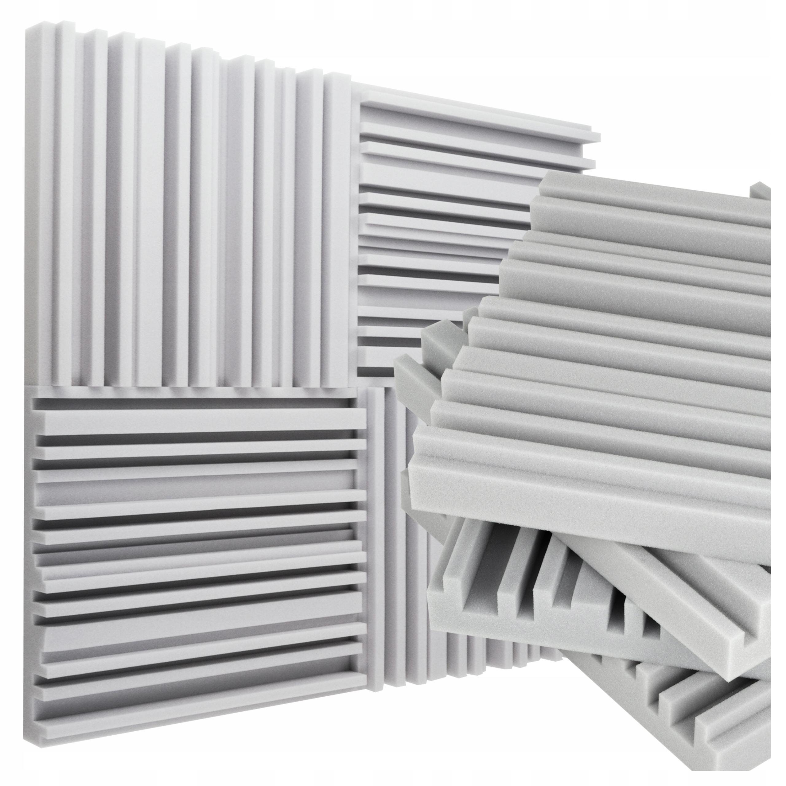 Akustické panely na zeď likvidace ozvěny, moderní motiv Equalizer 4ks