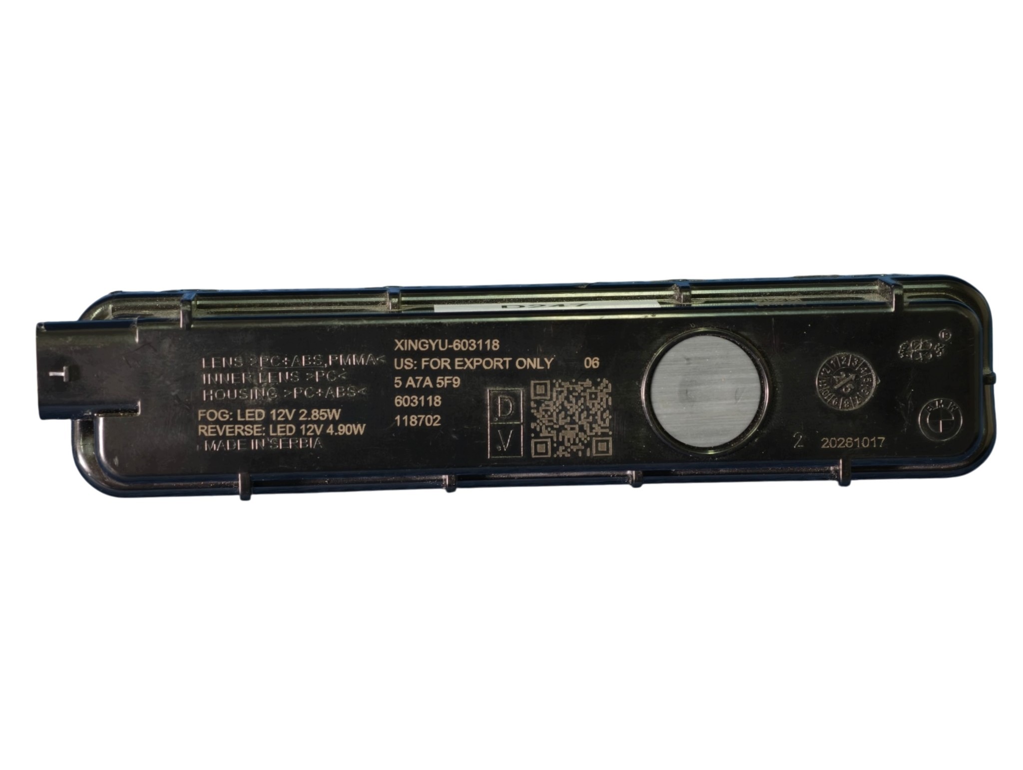 BMW iX3 CENTRALNE Leuchte der Stoßstange LED Original 5A7A5F9