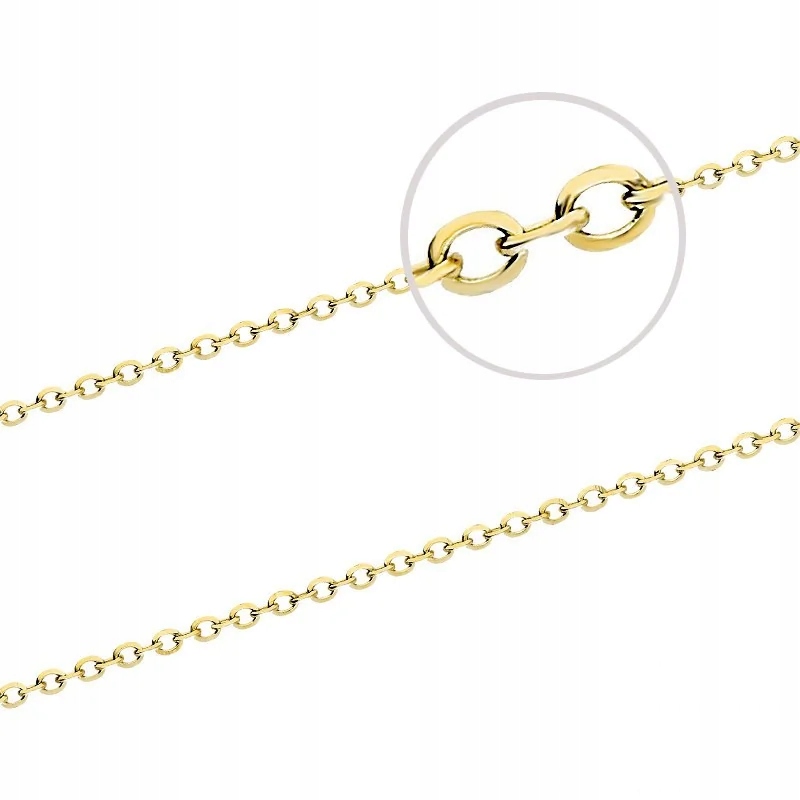 Zlatý řetízek Rolo 585 žluté zlato R50 klasická jednoduchá vazba 3.20g 14kt