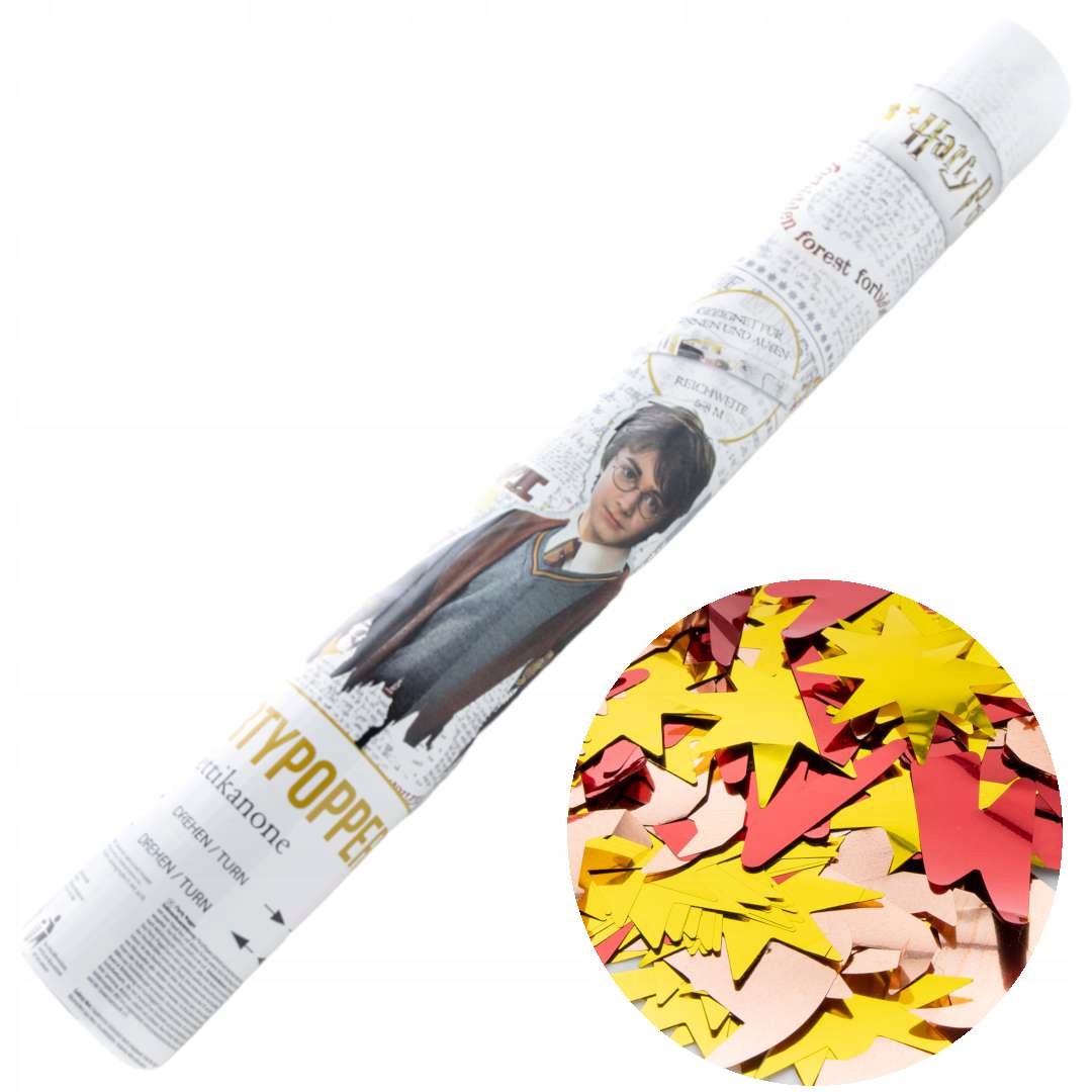 TUBA strzelająca KONFETTI HARRY POTTER gryffindor