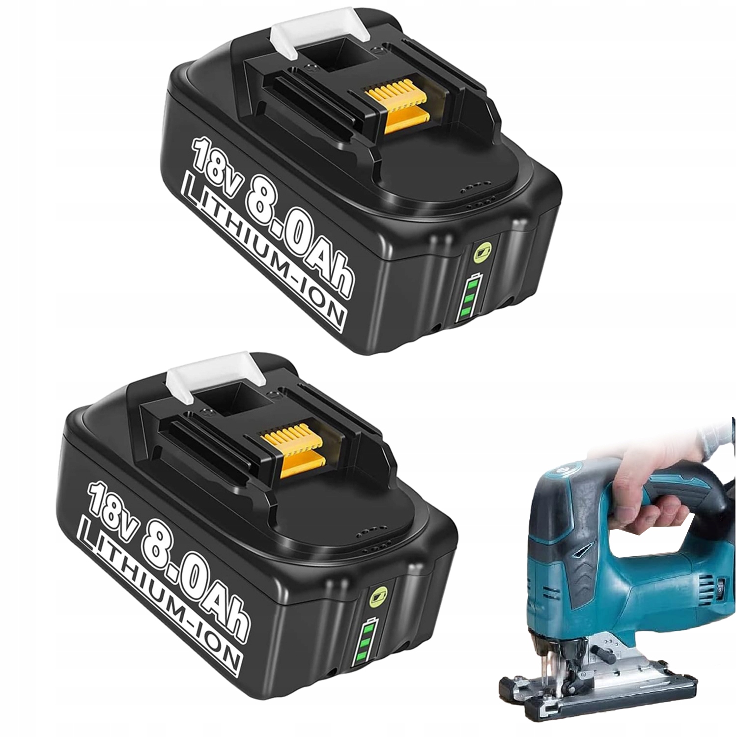 Akumulátor Pro BL1860B/BL1850/BL1840B 18V 8.0AH S Ochranou A Led Indikátorem