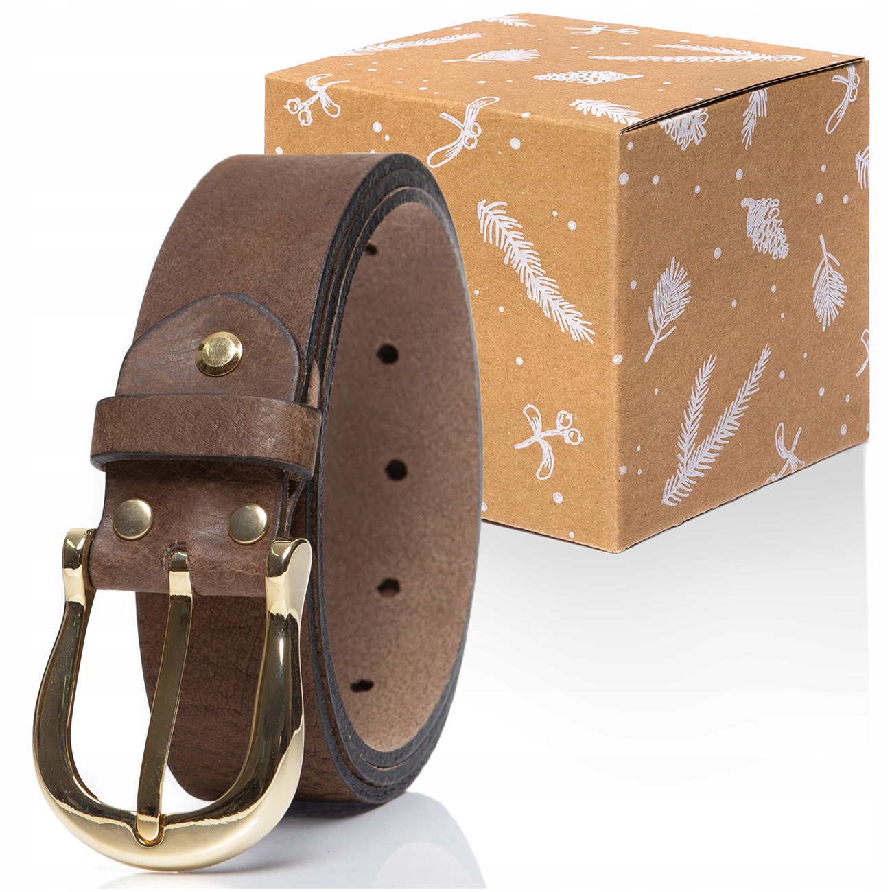 

Mustang Męski Pasek Skórzany Klasyczny Logo 90