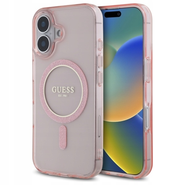 pouzdro Guess IML Glitter obal kryt iPhone 16