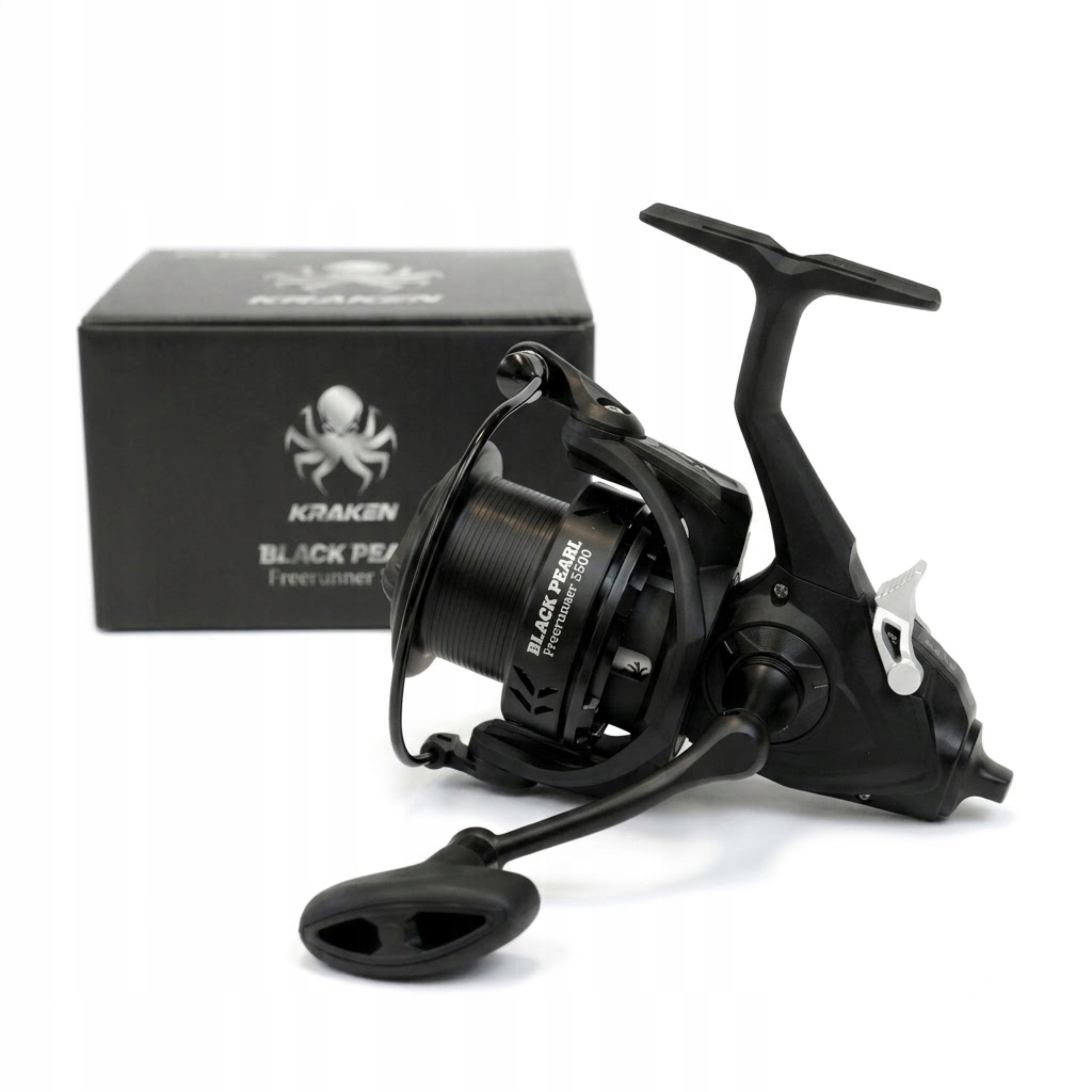 Rybářský Naviják Volný Chod Silný Kraken Black Pearl Free Runner 5500