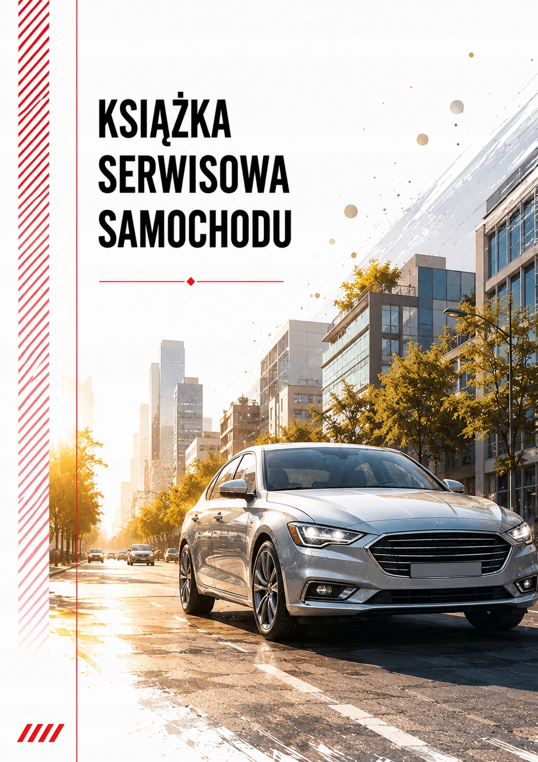 Książka serwisowa samochodu A5 wkład 6 ringów auto pojazd Sun City