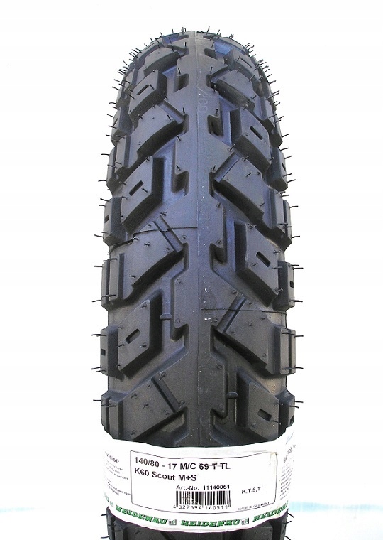 140/80-17 HEIDENAU K60 SCOUT TL 69T TYŁ 140/80/17