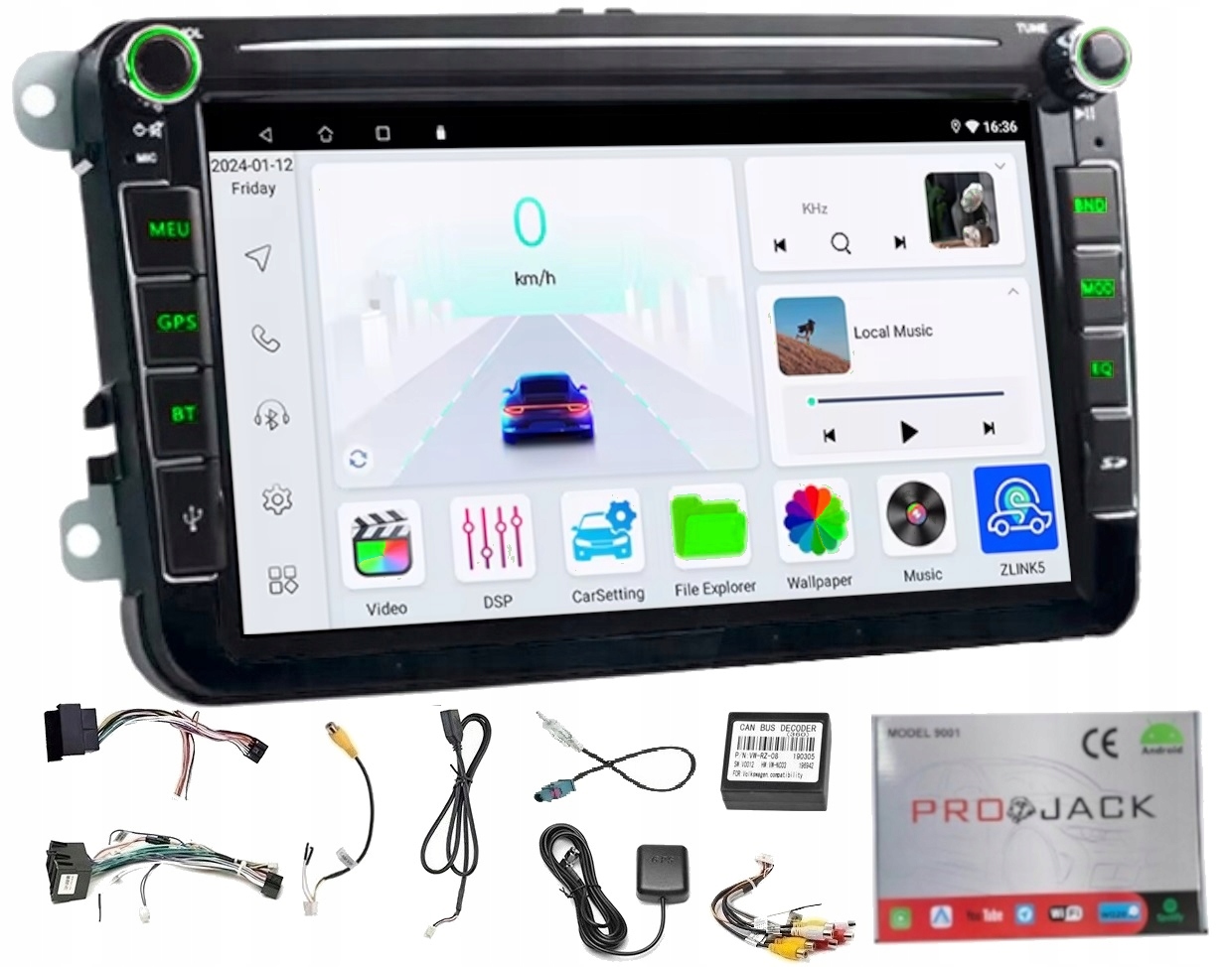 Gps Navigácia Android Rádio Škoda Octavia II 2004-2015 Wifi Carplay 4/64GB