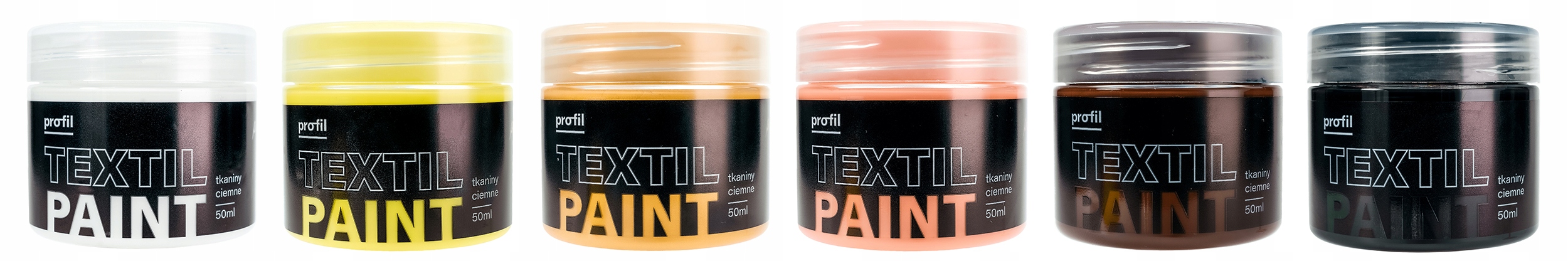 ZESTAW 6 FARB PROFIL do tkanin ciemnych limitowany Kod producenta ZEST_6x50_TC_HUM