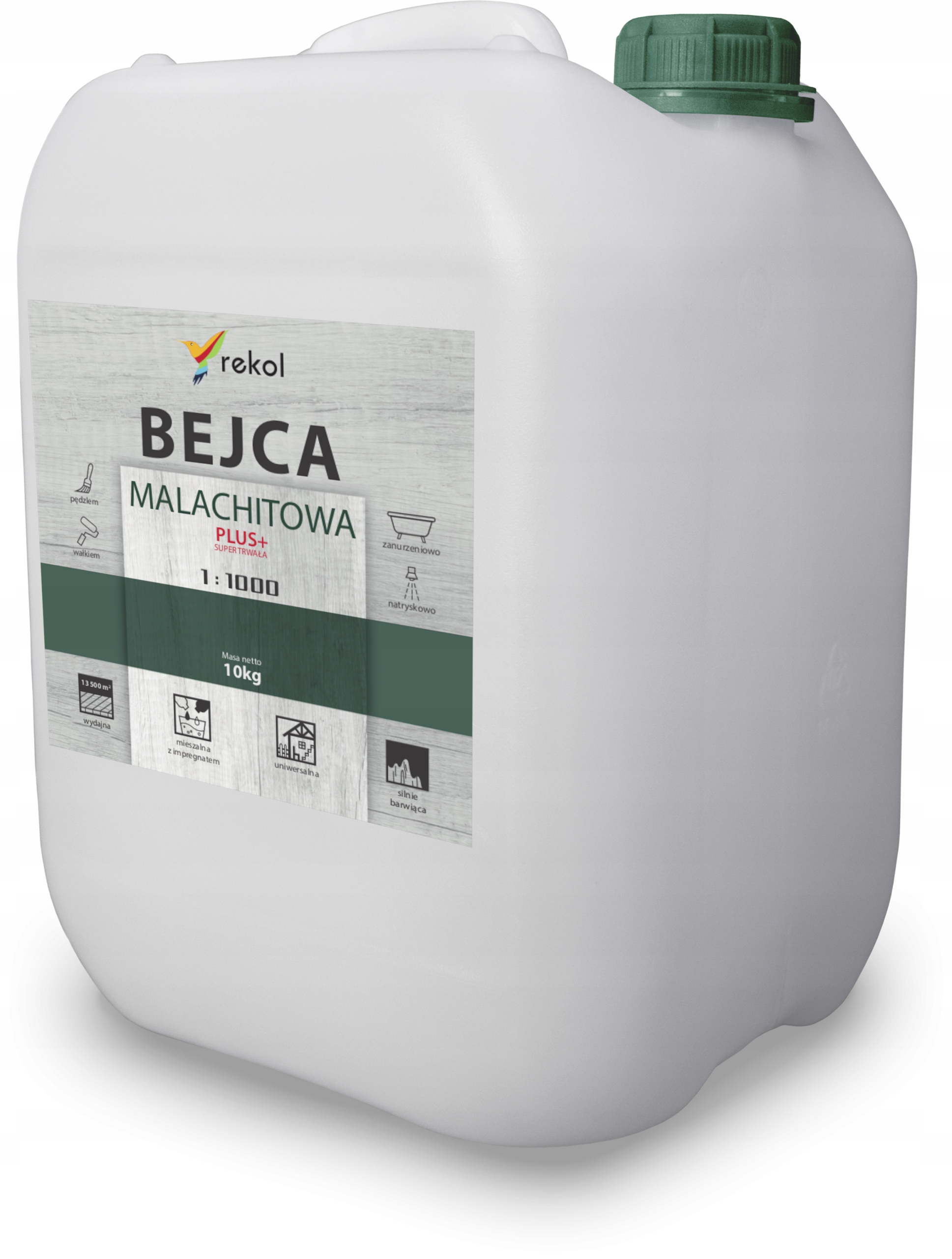 Rekol Mořidlo Na Dřevo Malachitové 10kg Barvivo Na Impregnace Značkovač