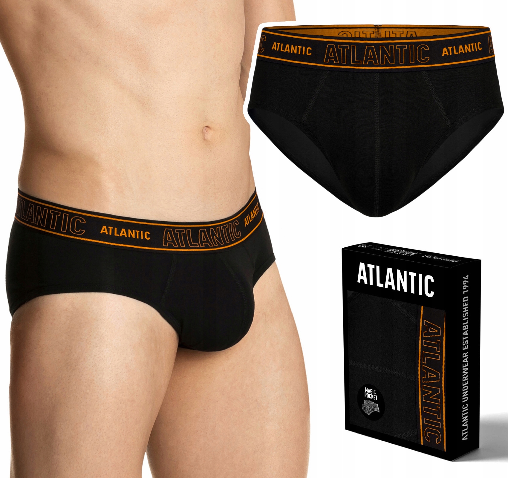 Pánské slipy Push-up Atlantic Magic Pocket XL