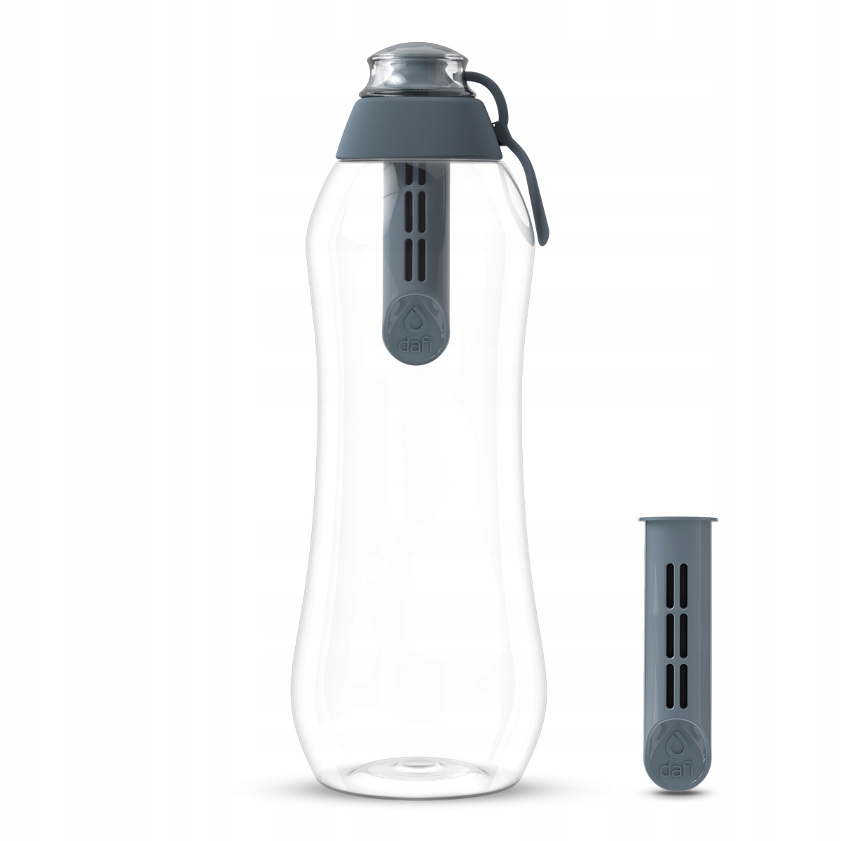 Butelka Na Wodę Filtrująca Dafi 0,7l Stalowa Soft z 2 Filtrami Węglowymi