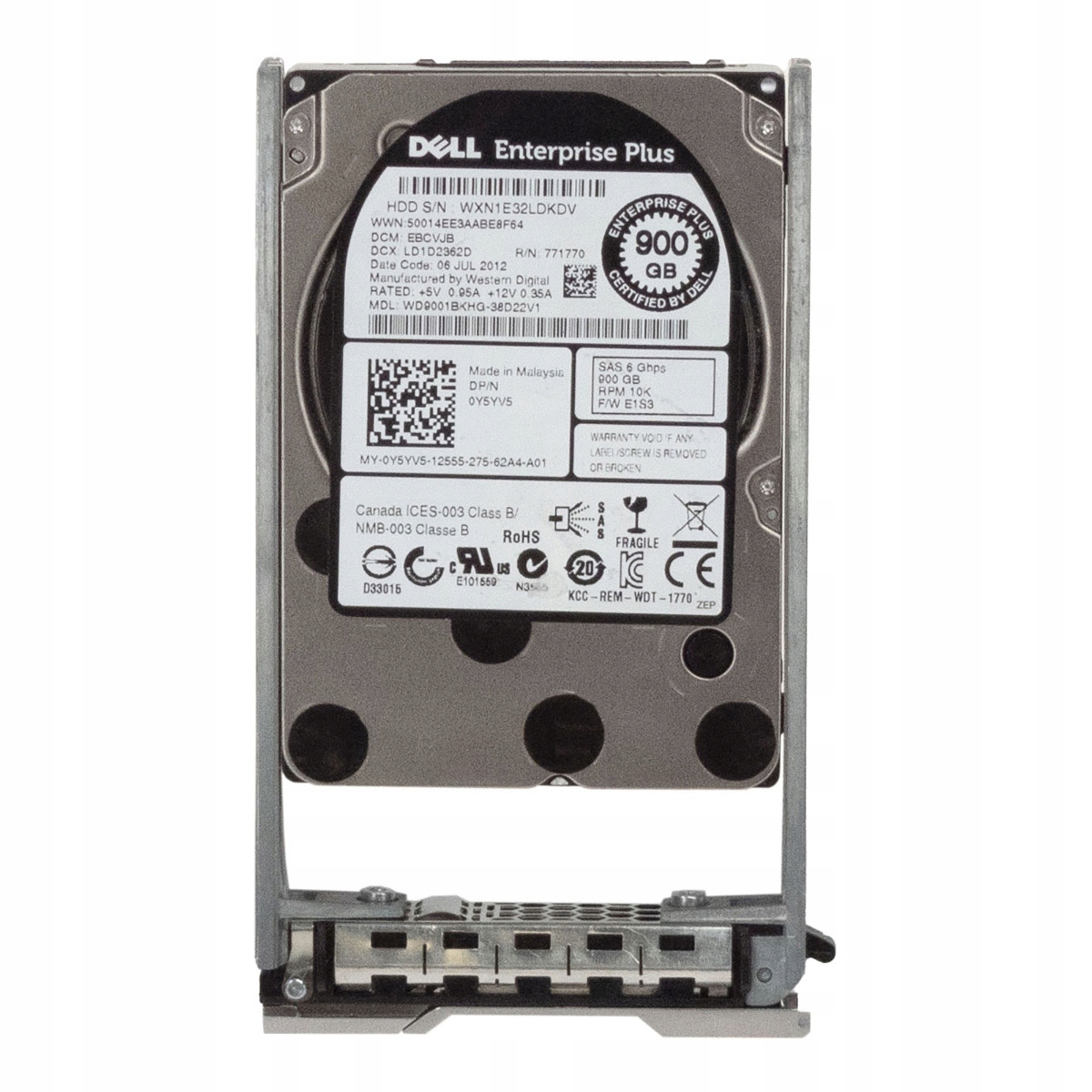 Dell 0Y5YV5 900GB 10K 32MB SAS-2 2.5'' WD9001BKHG