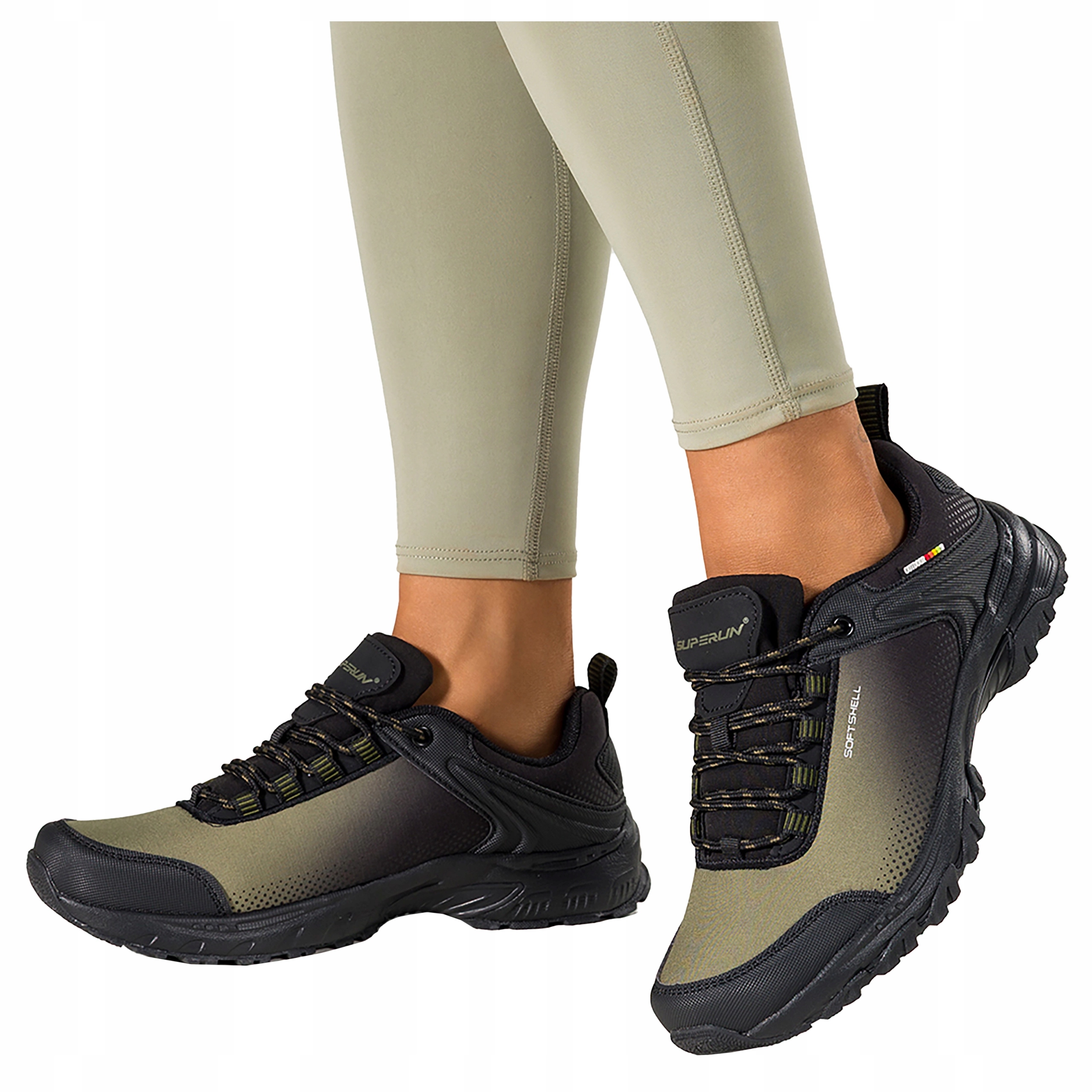 Trekkingové Zelené Sportovní Boty Dámské Lehké Pohodlné Prodyšné r 39