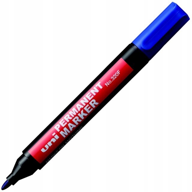 

Marker permanentny Uni 320F okrągły niebieski