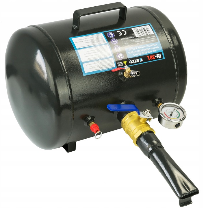 INFLATOR ZBIORNIK CIŚNIENIOWY DO POMPOWANIA OPON PISTOLET 38l Kod producenta 23-03-66015