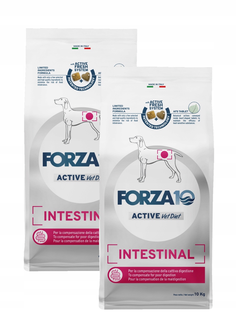 Forza10 Veterinární dieta Intestinal Active pro psa 2 x 10 kg