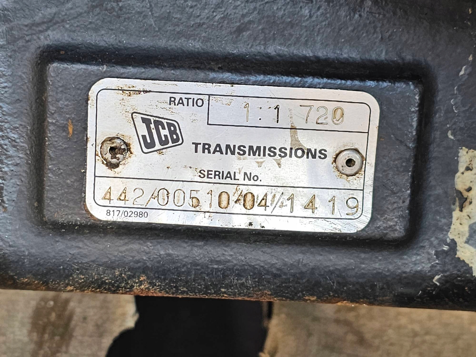Boîte de vitesses POWER SHITF JCB 3CX