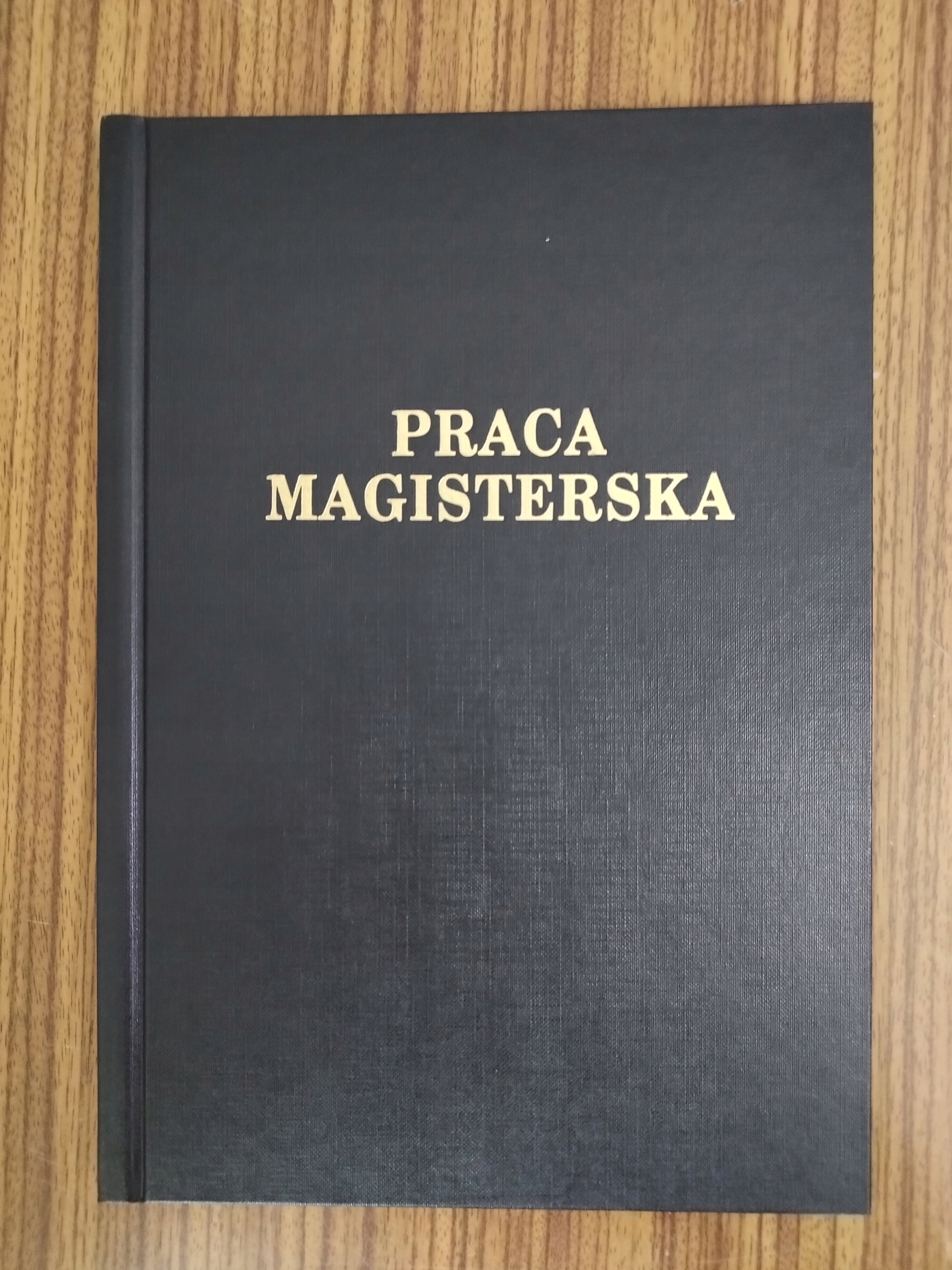 Wydruk i Oprawa Praca Magisterska Czarna