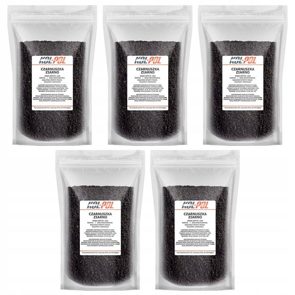 Czarnuszka Ziarno 5kg Czarny kminek nasiona