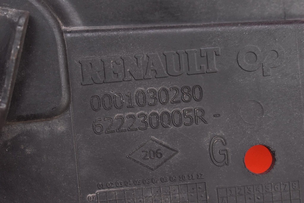 support holder REFLEKTORA left front 622230005R RENAULT MEGANE 3 III 08-14
