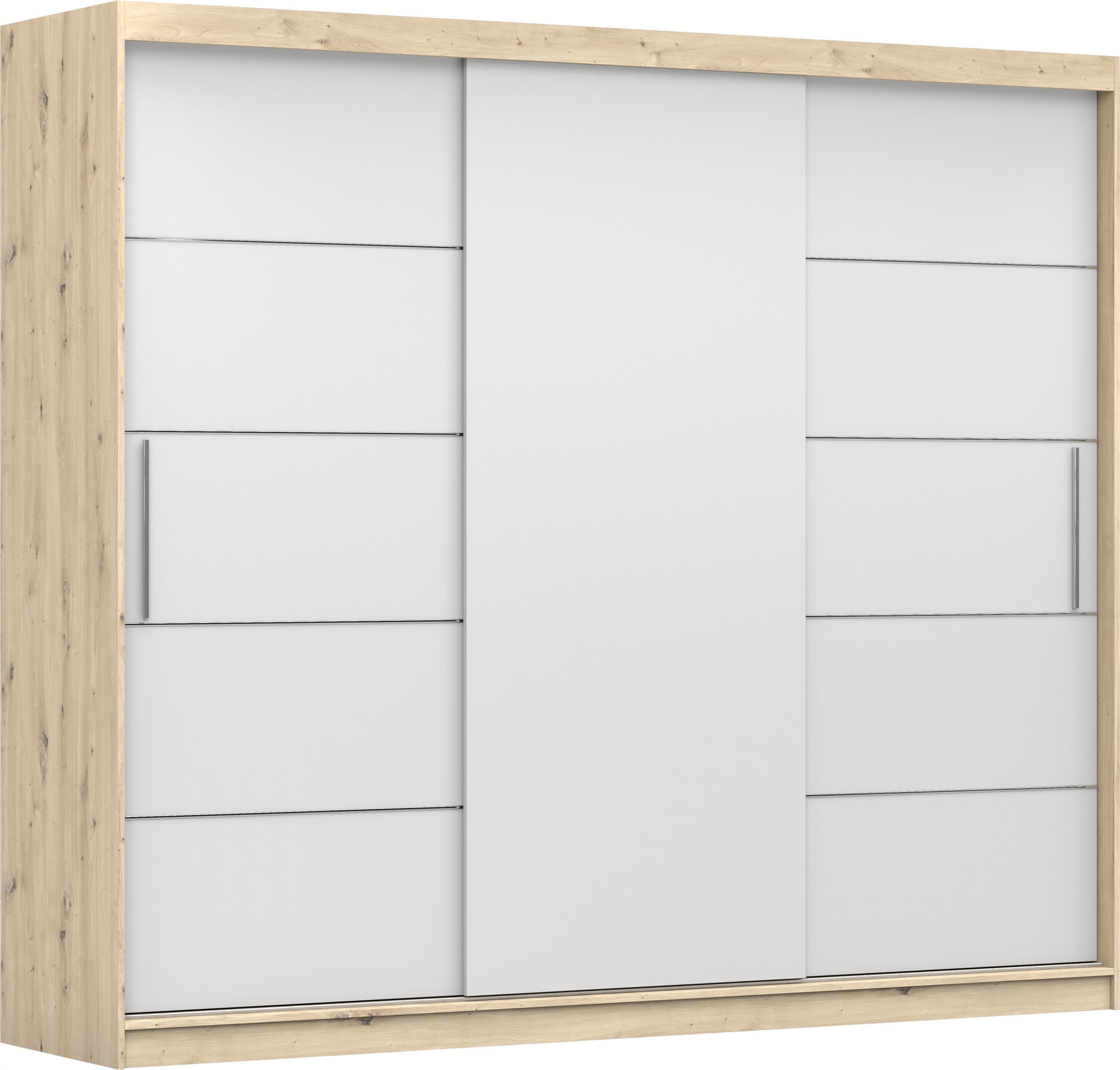 SZAFA PRZESUWNA 3 DRZWIOWA ALBA II 250 + półki Marka Idźczak Meble