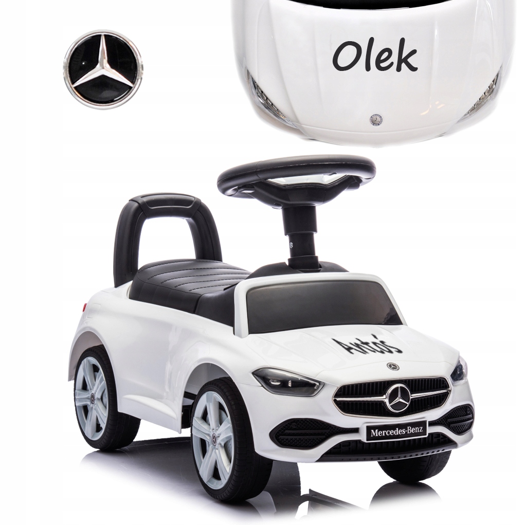 Mercedes dla dziecka Auto Jeździk Pchacz Samochod na roczek Personalizacja