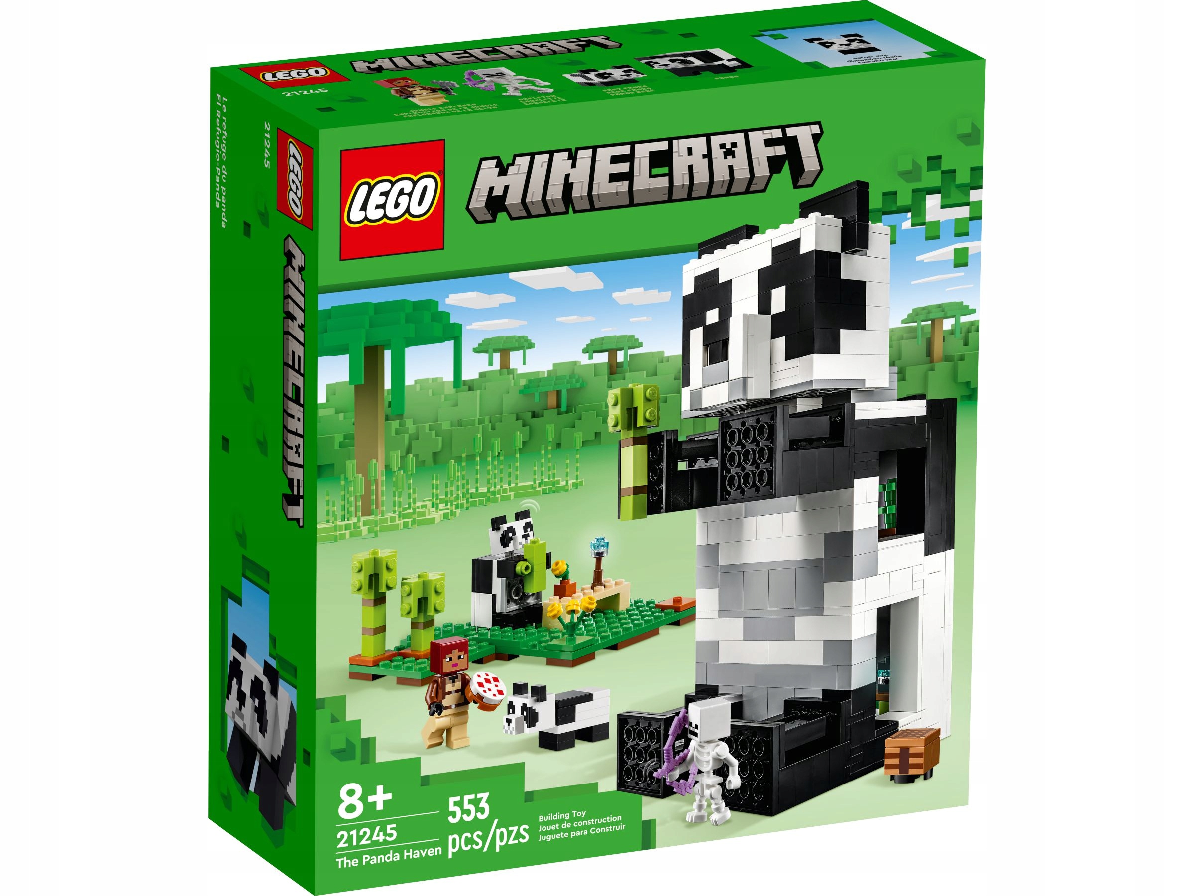 りょーりょーページ LEGO Minecraft 21245 Rezerwat pandy • Cena, Opinie - Allegro
