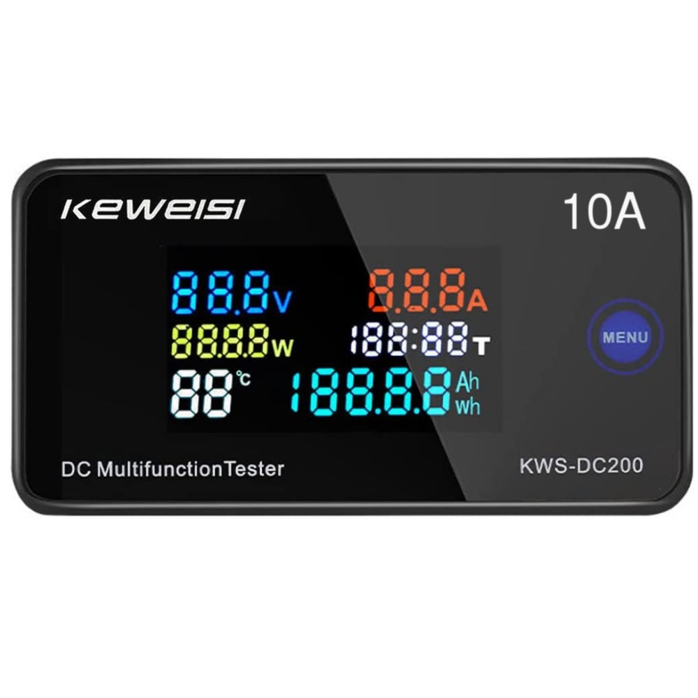 AMPEROMIERZ DC200V 10A WOLTOMIERZ PANELOWY Z POTENCJOMETREM Ah Wh TEMP CZAS Marka Benetech