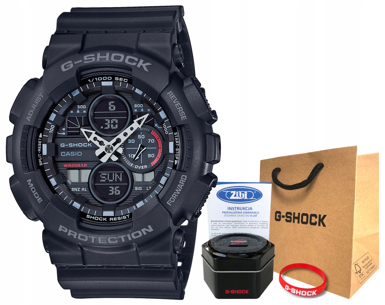 

Zegarek Casio G-shock GA-140-1A1ER 20BAR hologram