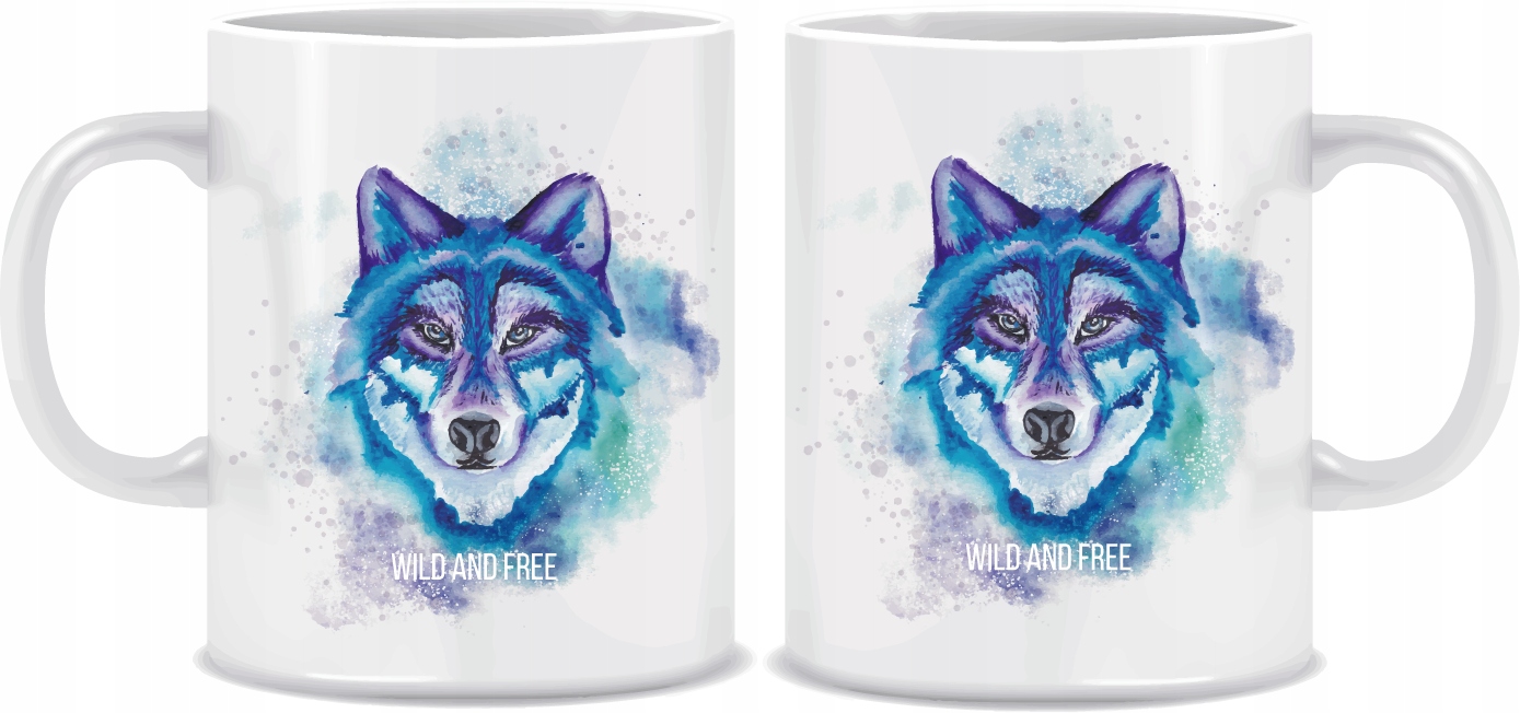 

Kubek z motywem Wilka Wilk 330ml + kartonik