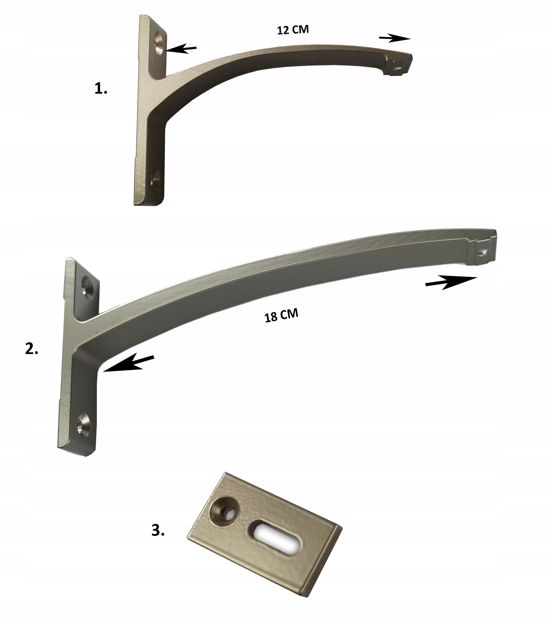KARNISZ ALUMINIOWY POJEDYNCZY 330 cm Materiał wykonania aluminium