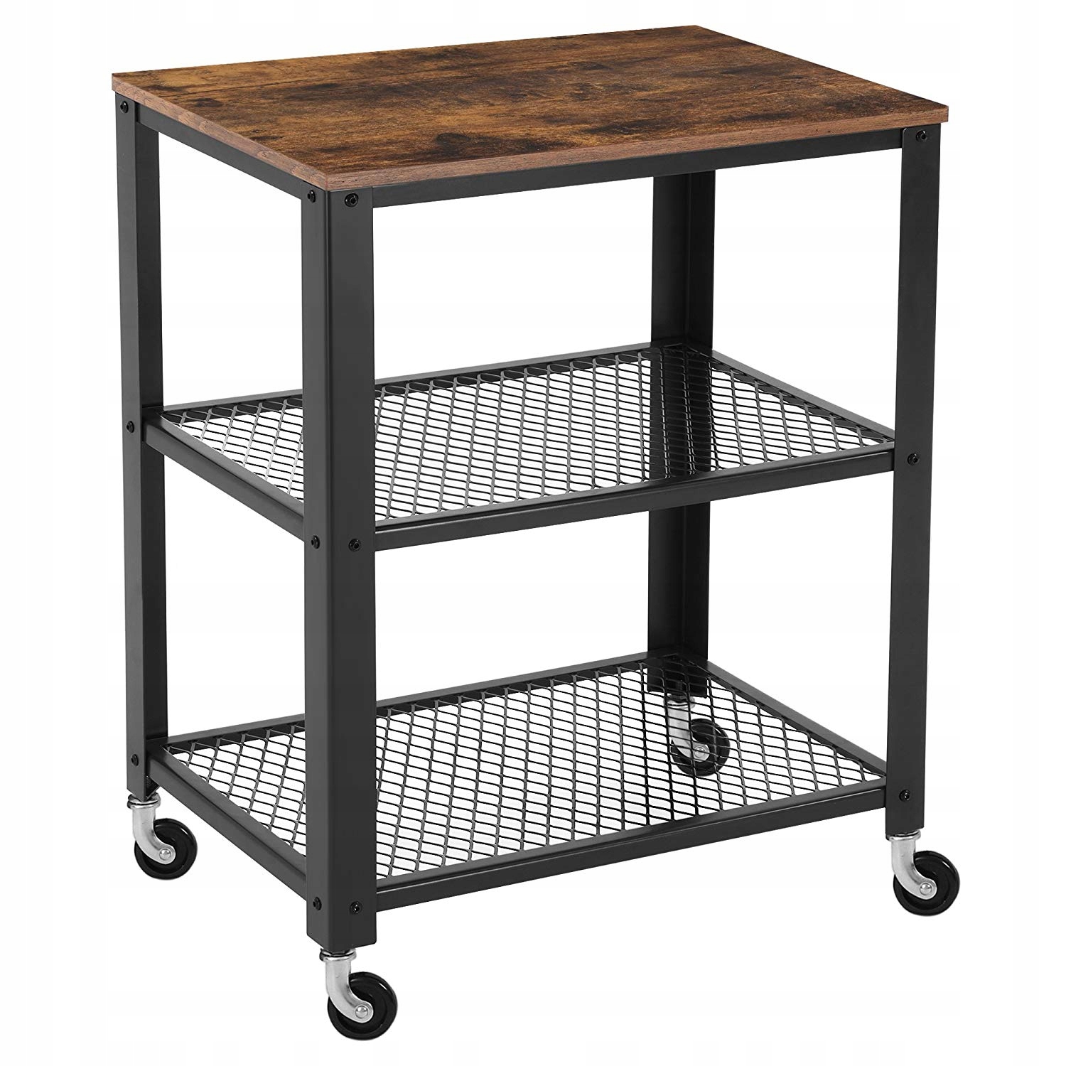 Pojazdný regál Sku Lucian hnedý