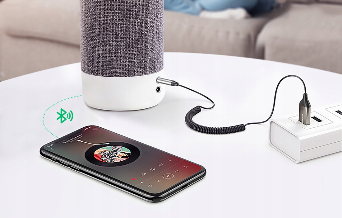 Adapter audio Bluetooth 5.0 UGREEN CM309 USB, AUX Model CM309