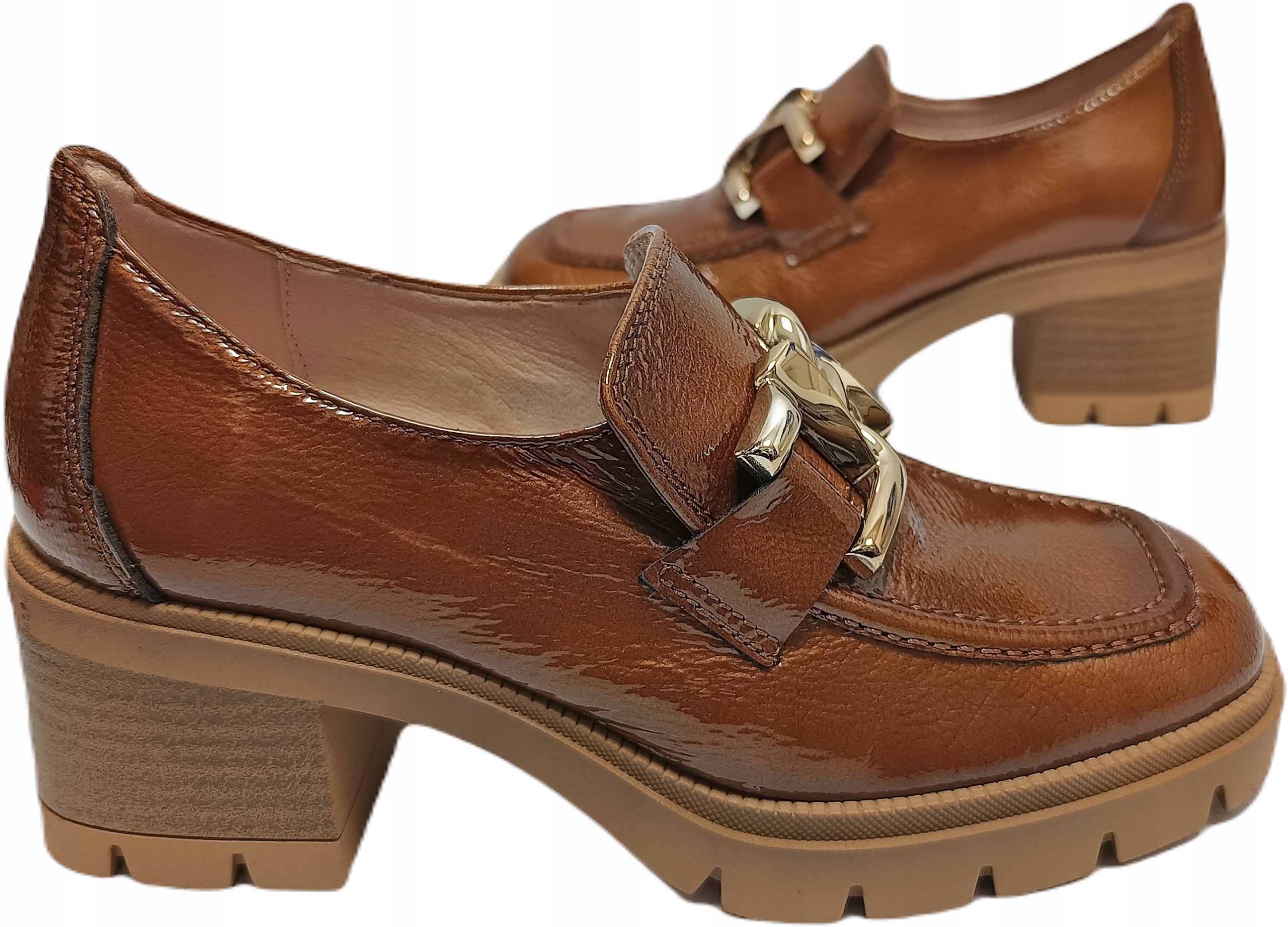 lakované polobotky Hispanitas HI233026 hnědé r39