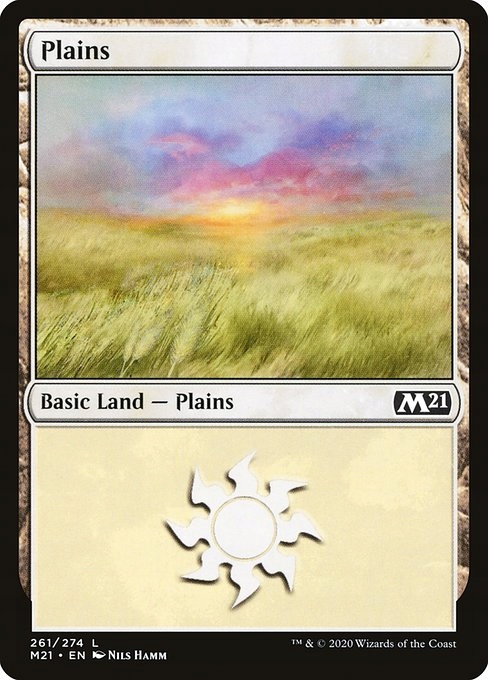 MtG: Plains (V.2) (M21)