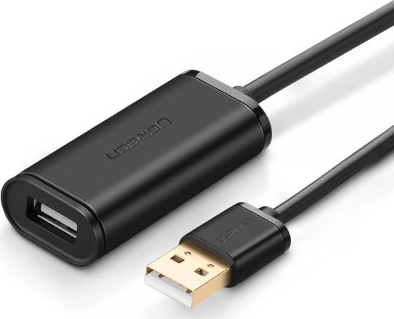 Ugreen kabel aktywny przedłużacz USB 2.0 480 Mbps 5 m czarny (US121 10319)
