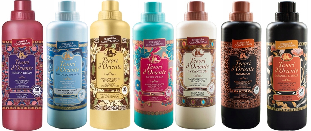 Levně Tesori d'Oriente Sada 7 x italský tekutá aviváž 760 ml Ptvabhj