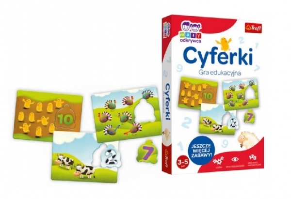 

Gra Edukacyjna Cyferki Mały Odkrywca Trefl 3-5LAT