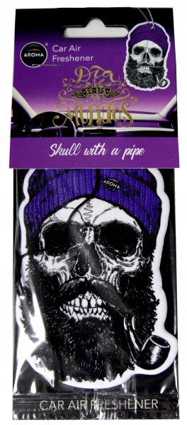 

Aroma Car Muertos Skull With A Pipe, odświeżacz