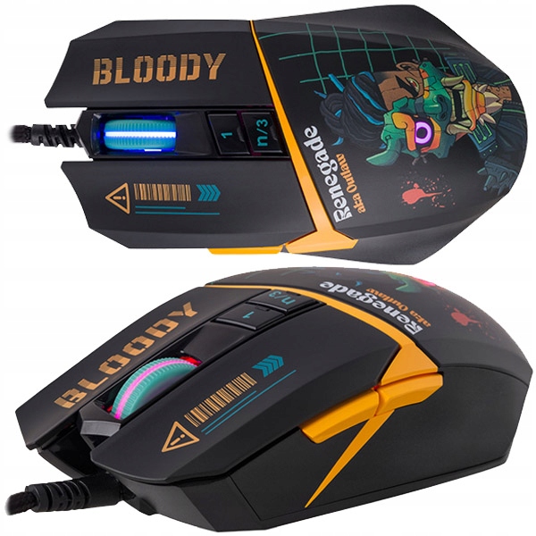 MYSZ A4TECH BLOODY W63 Max RENEGADE Midnight USB Activated