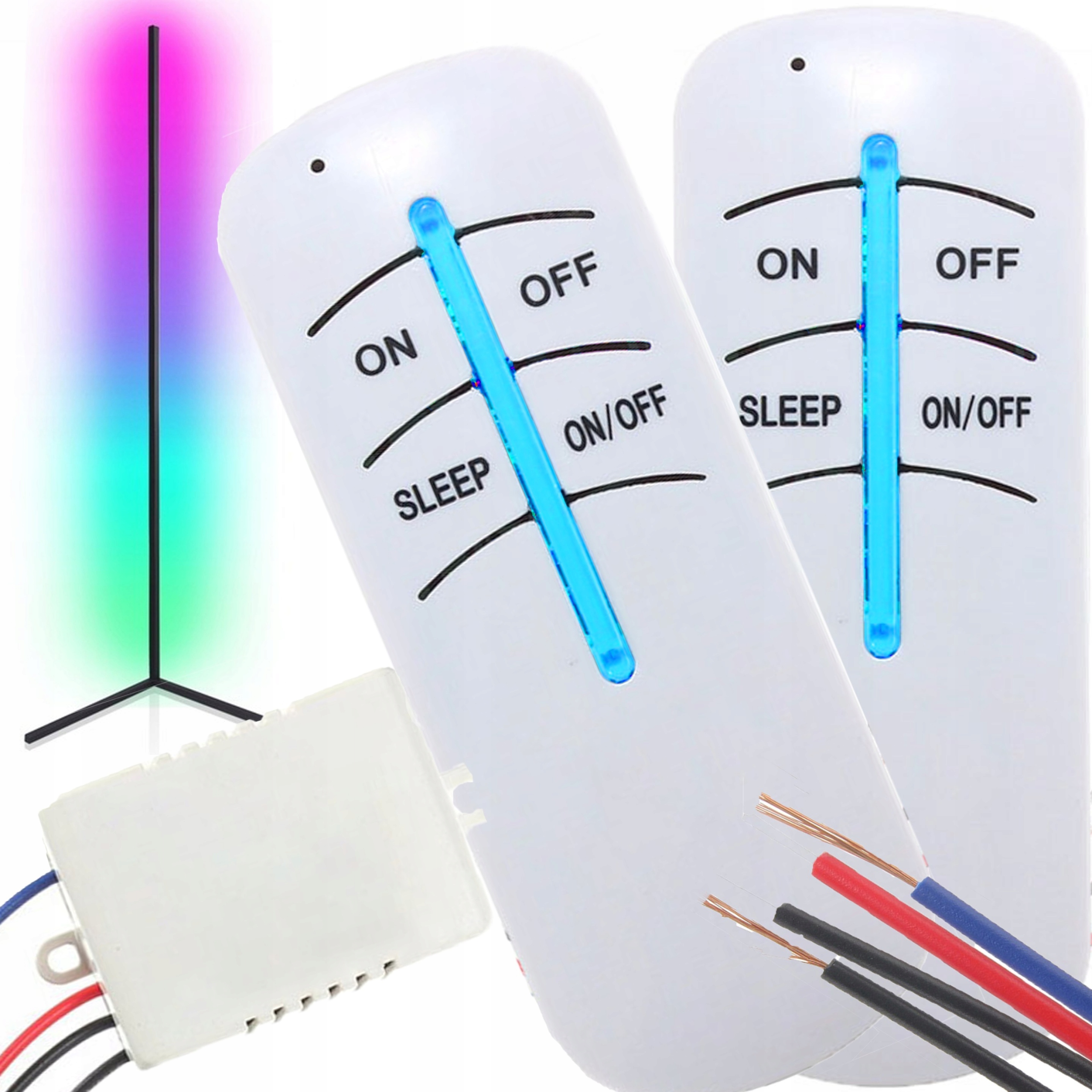 BEZPRZEWODOWY WŁĄCZNIK WYŁĄCZNIK ŚWIATŁA PILOT X2