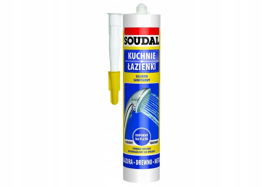 

Silikon sanitarny 280 ml bezbarwny Soudal