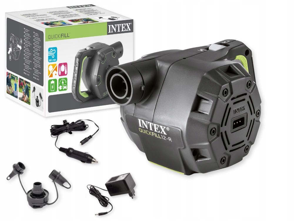 Pompka 12V,230V Intex 66642 Elektryczna Samochodowa Sieciowa Akumulatorowa