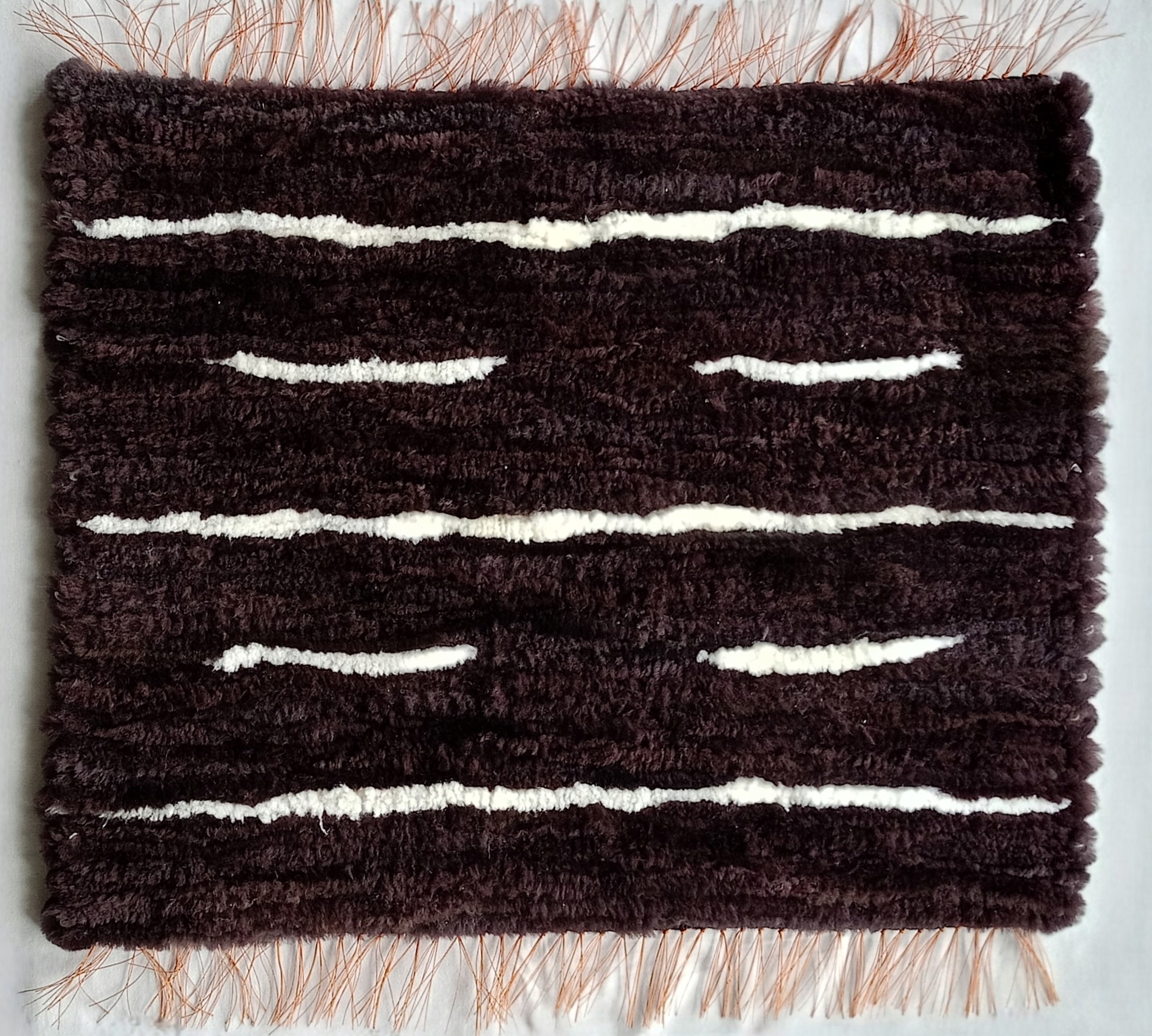 Koberec Malý IreShoes Přehoz z vlny Koberec Běhoun Handmade Kožíšek Premium