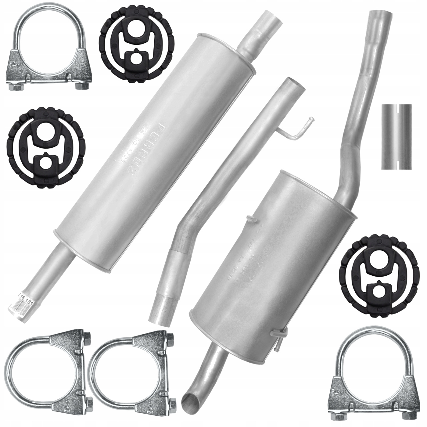 Tlumič sada Citroen C8 02-14 2.0 Hdi Objímky