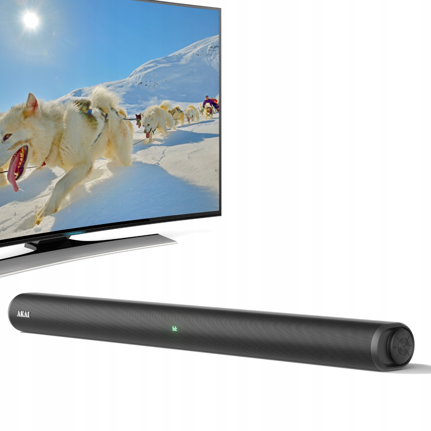 Soundbar 2.0 60W Rms Bluetooth Displej 5.3 Fm Rádio Aux MP3 Akai ASB-6L